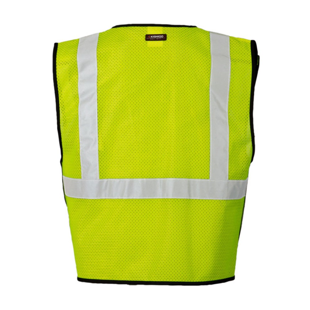 Kishigo 1535 Single Pocket Breakaway Vest - Economy [Lime]