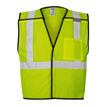 Kishigo 1535 Single Pocket Breakaway Vest - Economy [Lime]