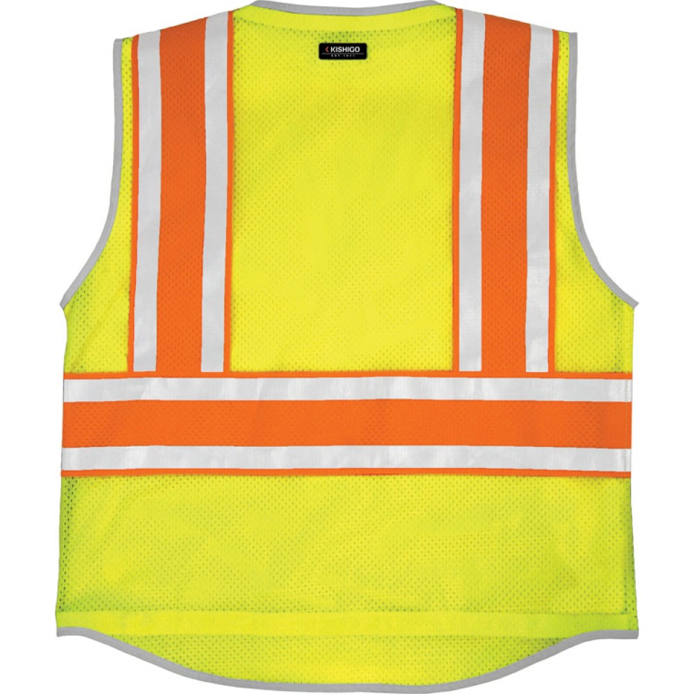 Kishigo 1543 Premium Brilliant Series Ultimate Reflective Vest [Lime]