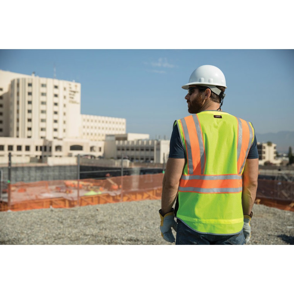 Kishigo 1543 Premium Brilliant Series Ultimate Reflective Vest [Lime]