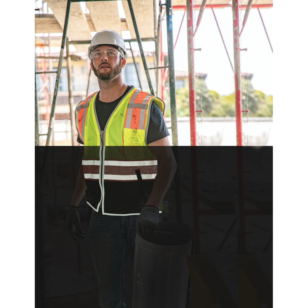 Kishigo 1543 Premium Brilliant Series Ultimate Reflective Vest [Lime]