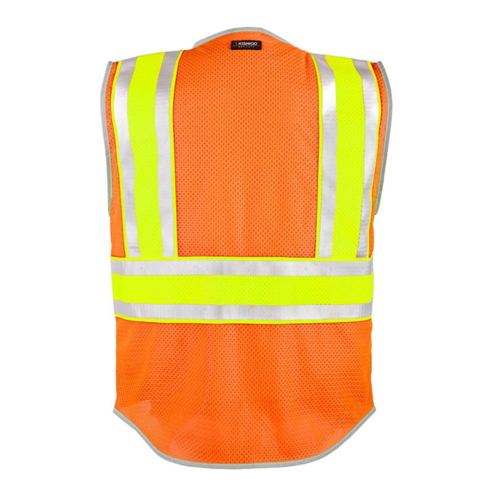 Kishigo 1543 Premium Brilliant Series Ultimate Reflective Vest [Orange]
