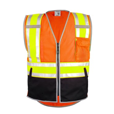 Kishigo 1543 Premium Brilliant Series Ultimate Reflective Vest [Orange]