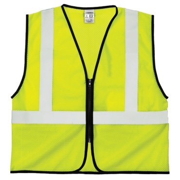 Kishigo 1547 Zipper Mesh Vest - Economy [Lime]