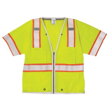 Kishigo 1550 Premium Brilliant Series Heavy Duty Vest [Lime]