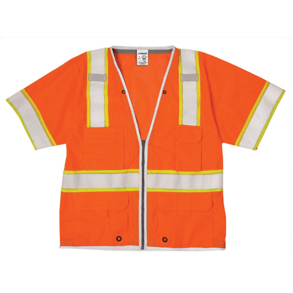 Kishigo 1550 Premium Brilliant Series Heavy Duty Vest [Orange]