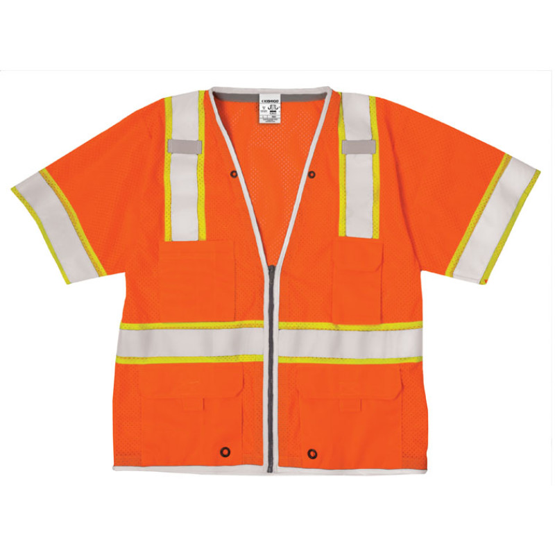 Kishigo 1550 Premium Brilliant Series Heavy Duty Vest [Orange]