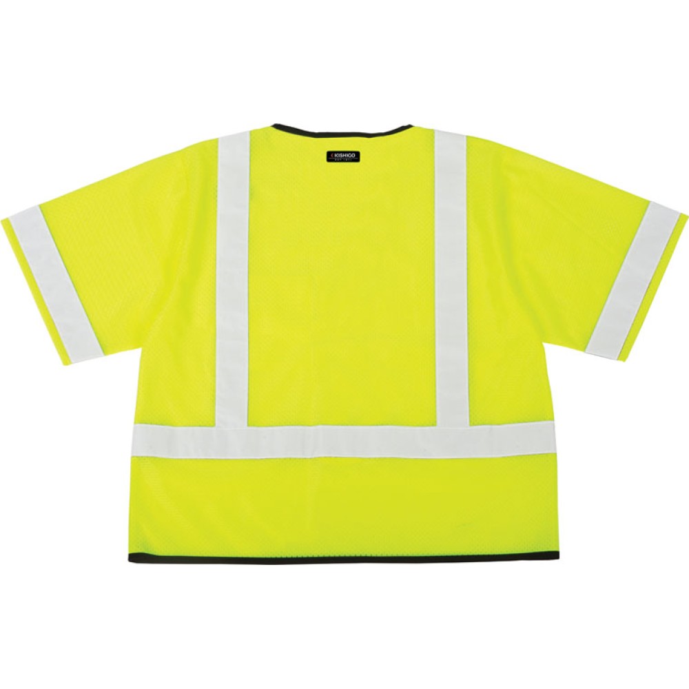 Kishigo 1567 Single Pocket Zipper Vest - Economy [Lime]