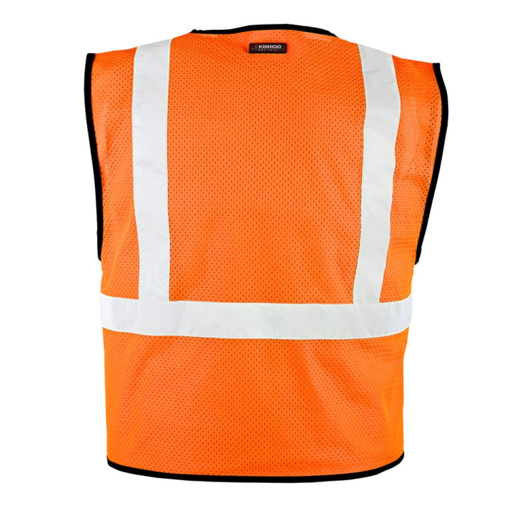 Kishigo 1571 Hook & Loop Mesh Vest - Economy [Orange]