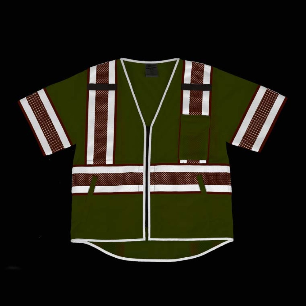 Kishigo 1573 Premium Brilliant Series Ultimate Reflective Class 3 Vest [Lime]