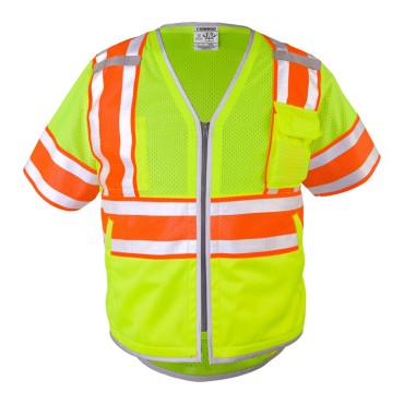 Kishigo 1573 Premium Brilliant Series Ultimate Reflective Class 3 Vest [Lime]