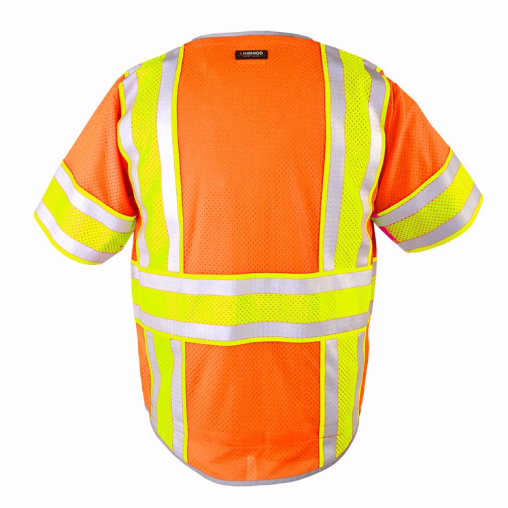 Kishigo 1573 Premium Brilliant Series Ultimate Reflective Class 3 Vest [Orange]