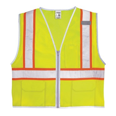 Kishigo 1576 Premium Brilliant Series X Back Dual Compliant Vest [Lime]