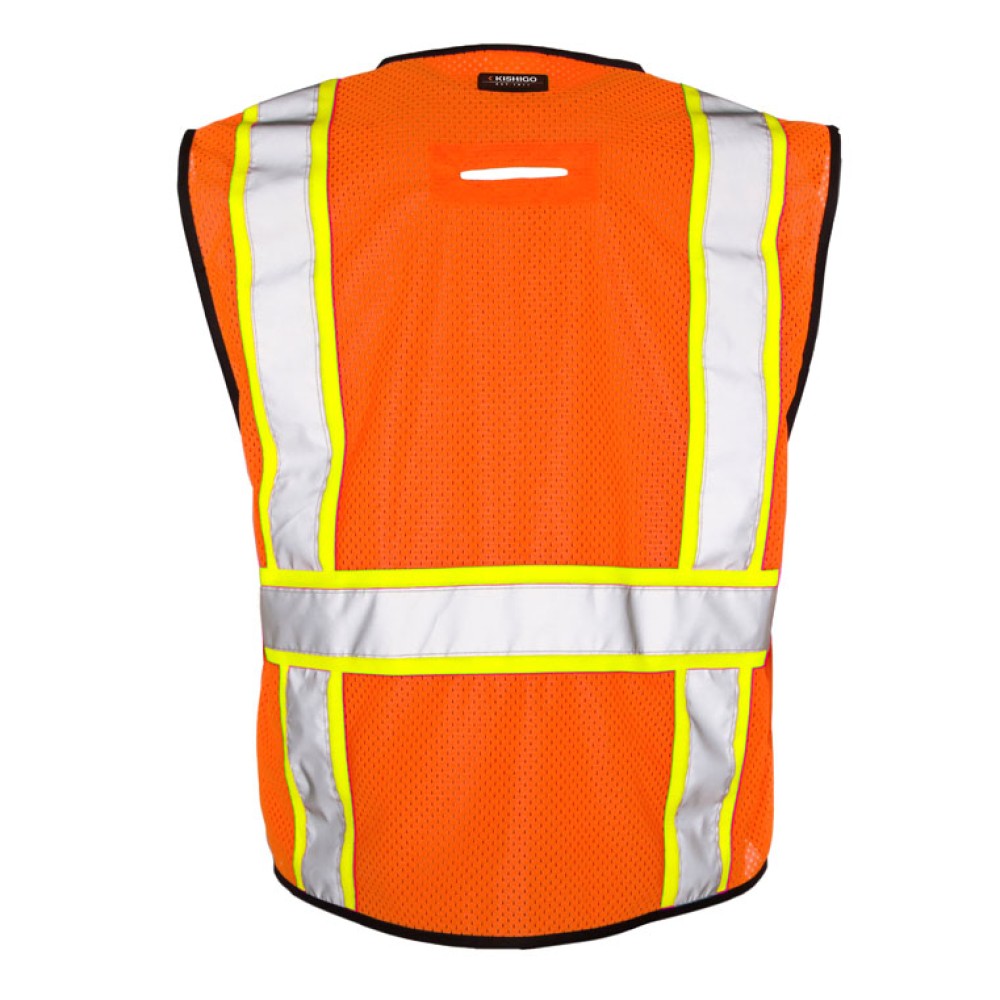 Kishigo 1580 6 Pocket Contrast Vest - Economy [Orange]