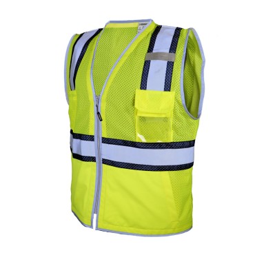 Kishigo 1584 Premium Brilliant Series Ultimate Reflective Contrast Vest [Lime]