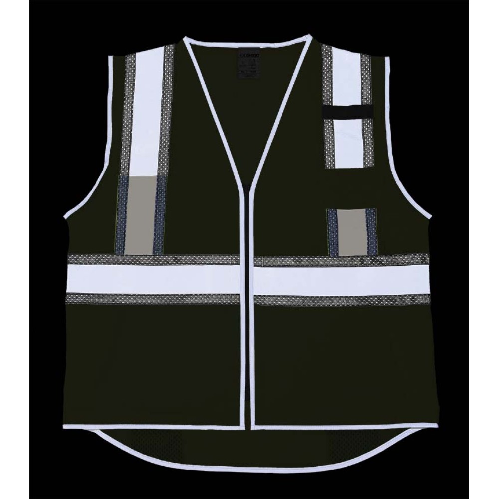 Kishigo 1584 Premium Brilliant Series Ultimate Reflective Contrast Vest [Lime]