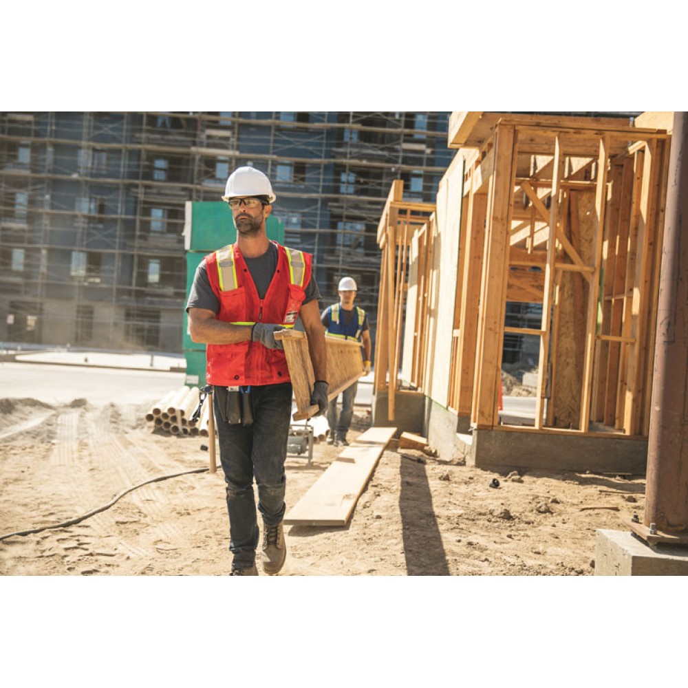 Kishigo B100 Enhanced Visibility Multi Pocket Mesh Vest [Red]