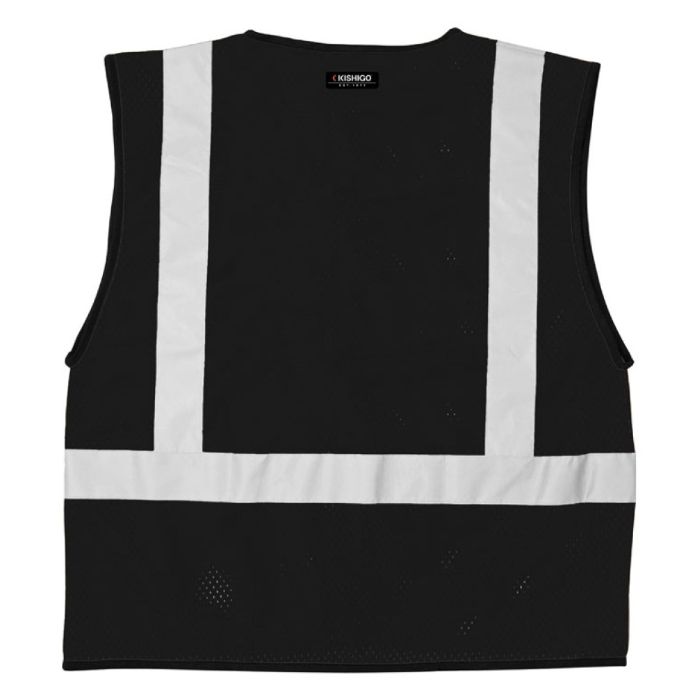 Kishigo B120 Enhanced Visibility Mesh Vest [Black]