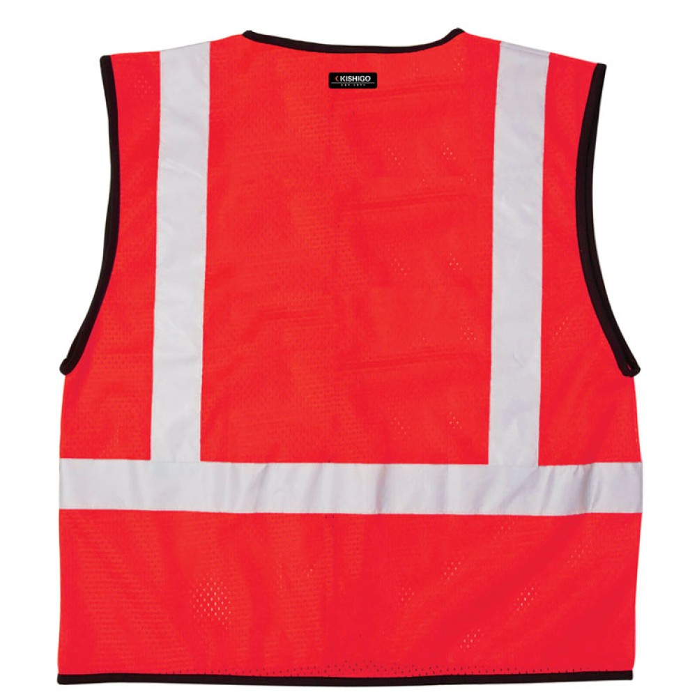 Kishigo B120 Enhanced Visibility Mesh Vest [Red]