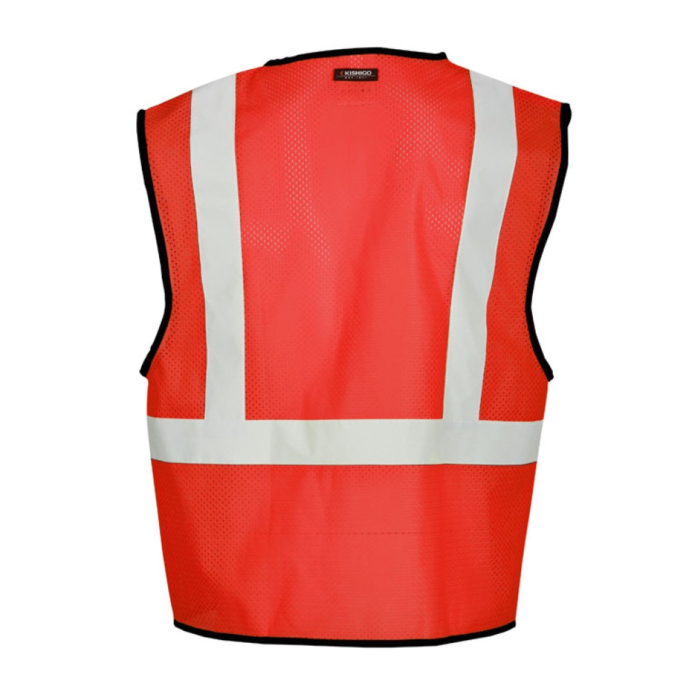 Kishigo B120 Enhanced Visibility Mesh Vest [Red]