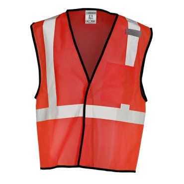 Kishigo B120 Enhanced Visibility Mesh Vest [Red]