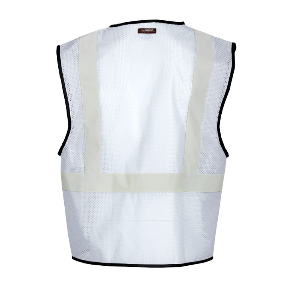 Kishigo B120 Enhanced Visibility Mesh Vest [White]