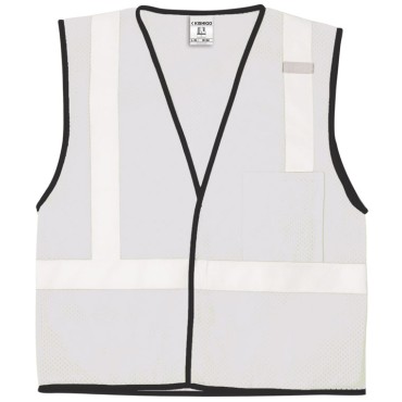 Kishigo B120 Enhanced Visibility Mesh Vest [White]