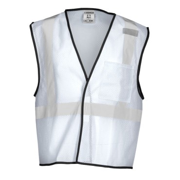 Kishigo B120 Enhanced Visibility Mesh Vest [White]