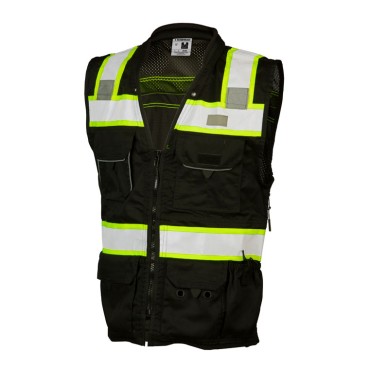 Kishigo B500 Enhanced Visibility Professional Utility Vest [Black]