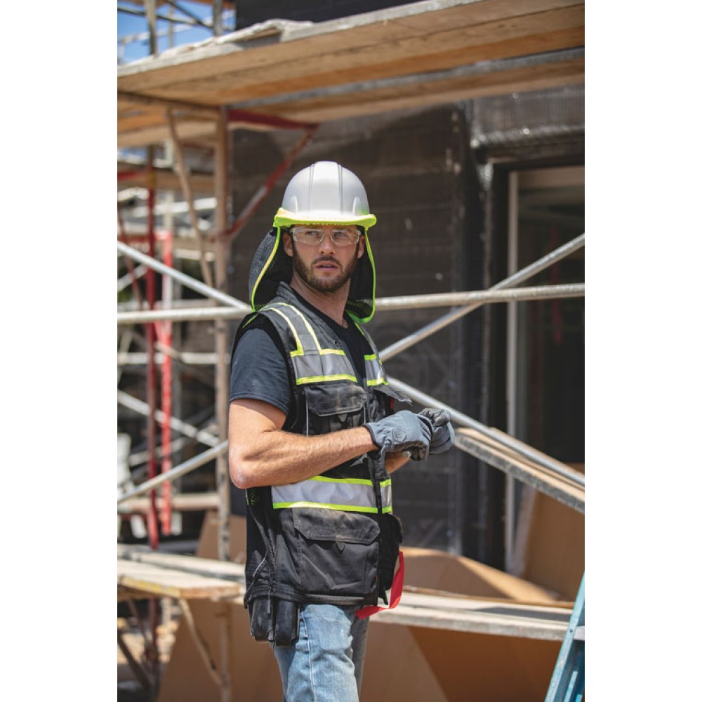 Kishigo B500 Enhanced Visibility Professional Utility Vest [Black]