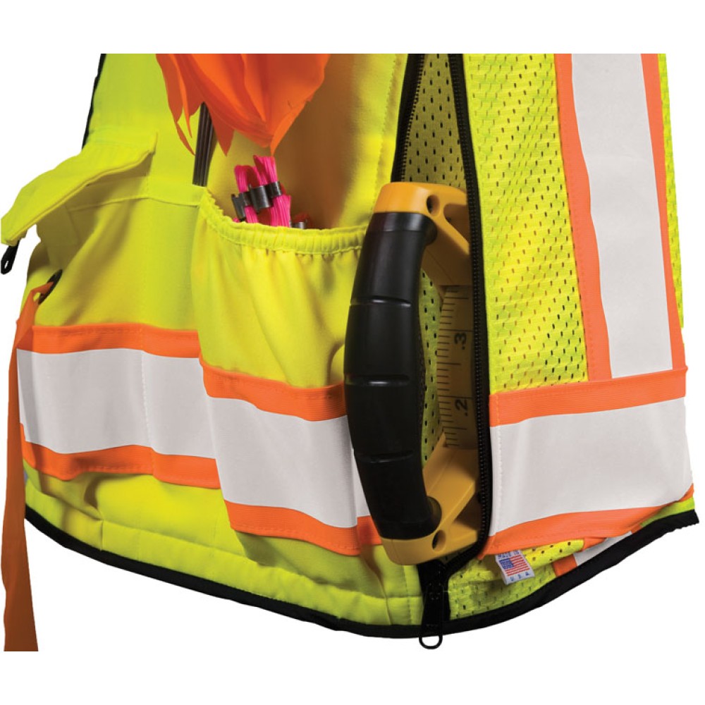 Kishigo S5000 Professional Surveyors Vest [Lime]