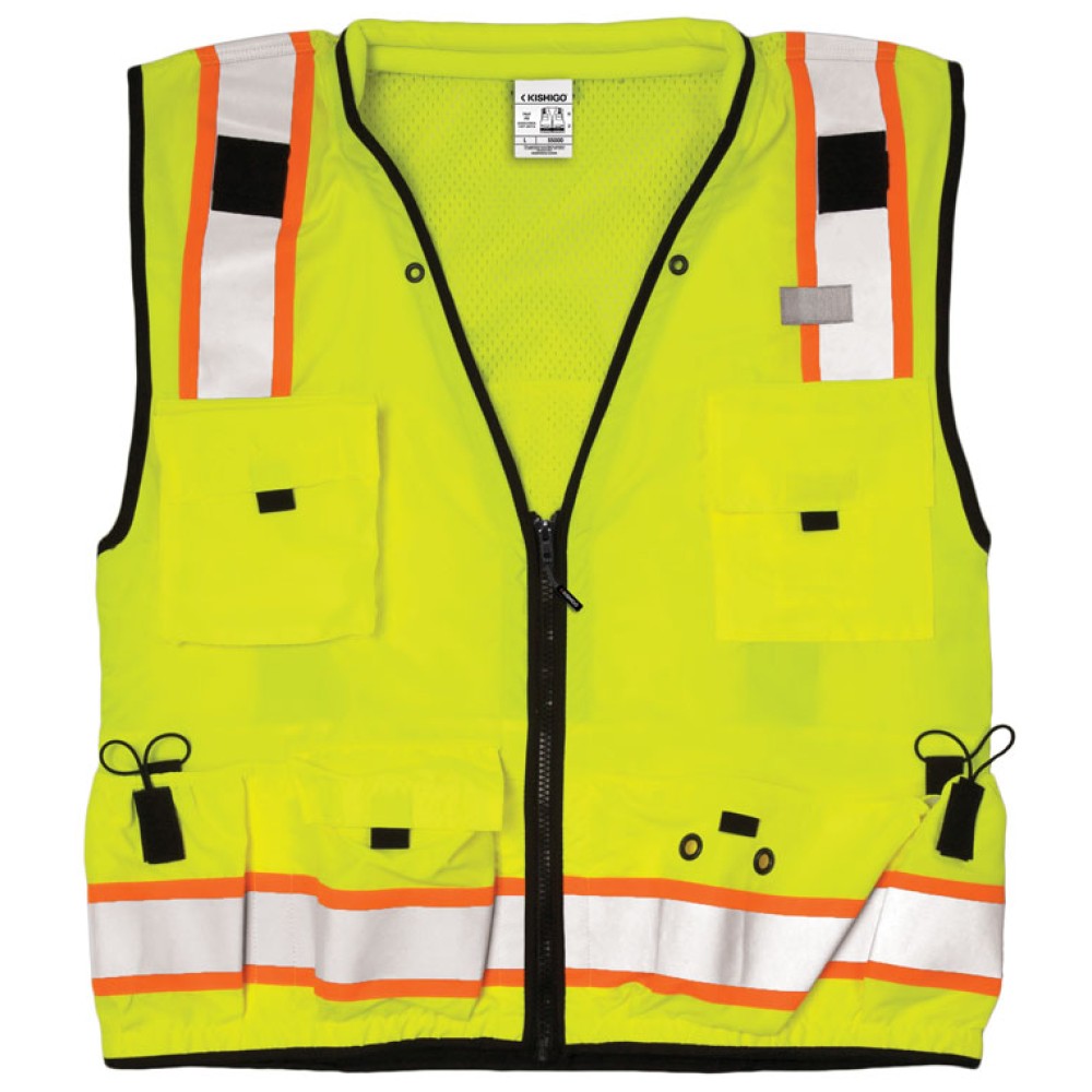 Kishigo S5000 Professional Surveyors Vest [Lime]