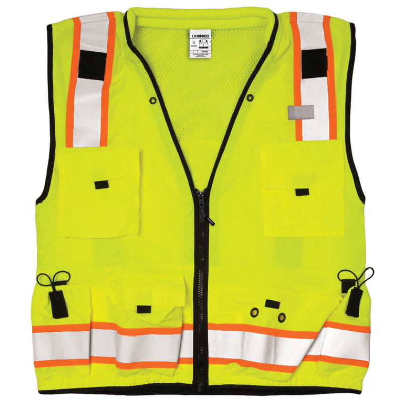 Kishigo S5000 Professional Surveyors Vest [Lime]