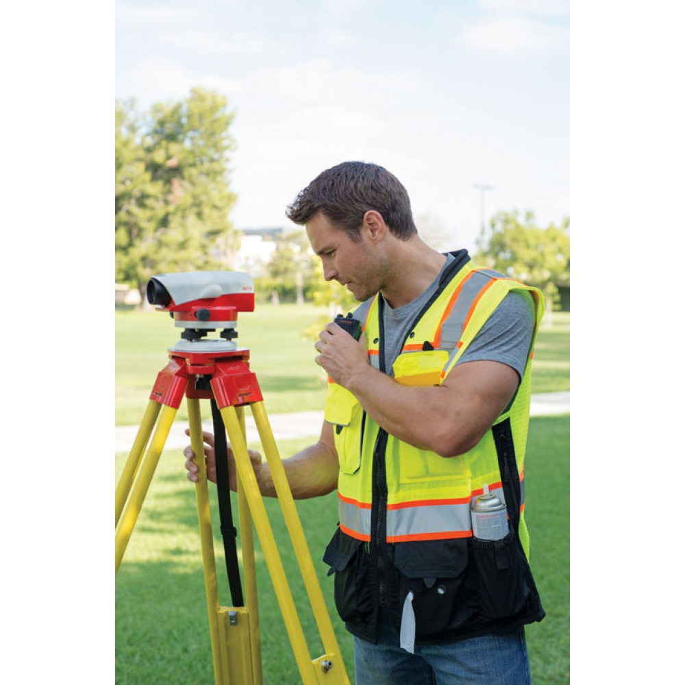Kishigo S5002 Premium Black Series Surveyors Vest [Lime]