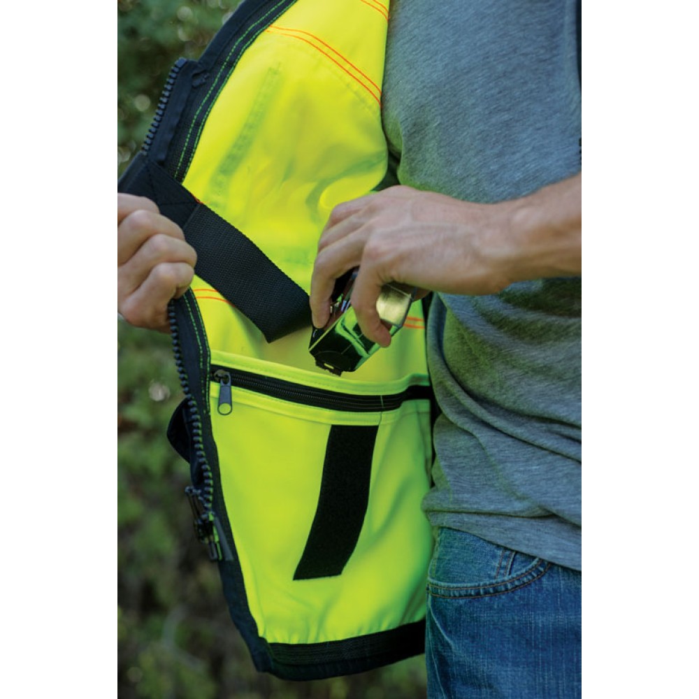 Kishigo S5002 Premium Black Series Surveyors Vest [Lime]