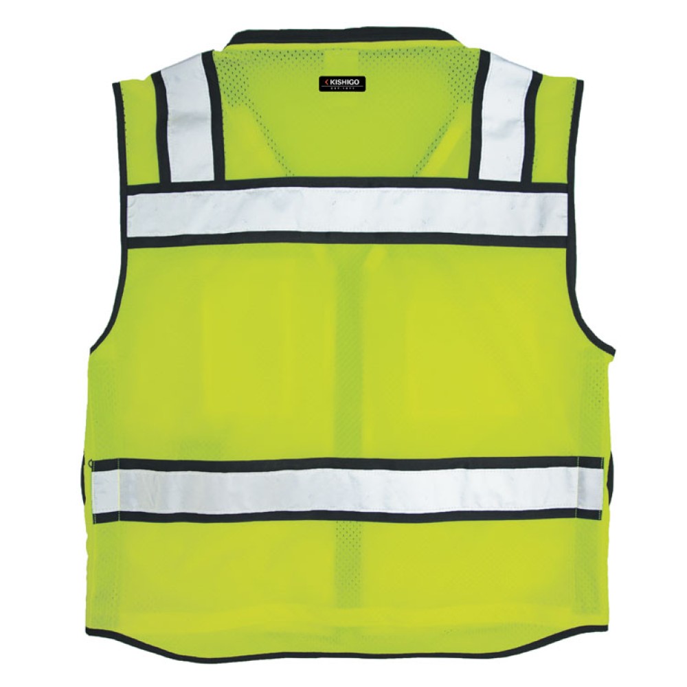 Kishigo S5004 High Performance Surveyors Vest [Lime]