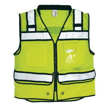 Kishigo S5004 High Performance Surveyors Vest [Lime]