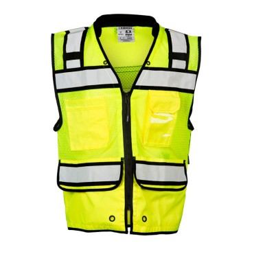 Kishigo S5004 High Performance Surveyors Vest [Lime]