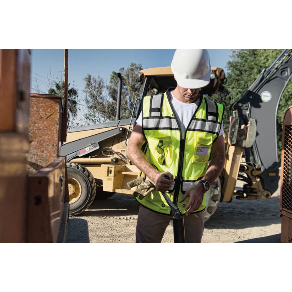 Kishigo S5004 High Performance Surveyors Vest [Lime]