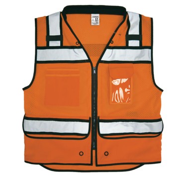 Kishigo S5004 High Performance Surveyors Vest [Orange]