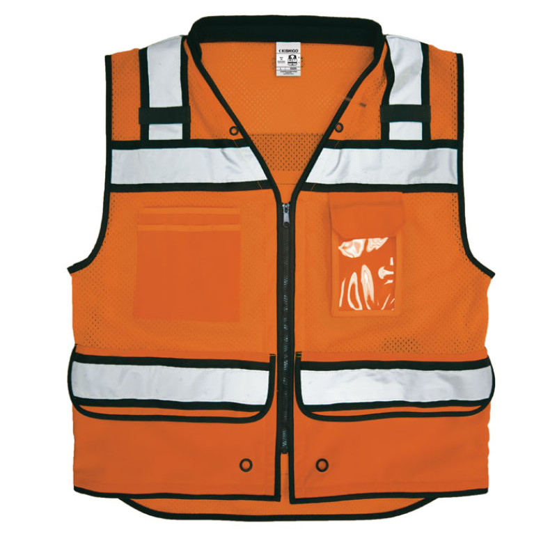 Kishigo S5005 High Performance Surveyors Vest [Orange]