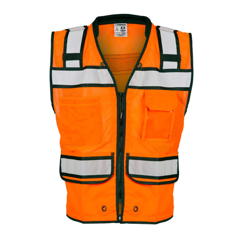 Kishigo S5005 High Performance Surveyors Vest [Orange]