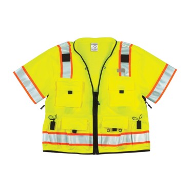 Kishigo S5010 Professional Surveyors Vest [Lime]