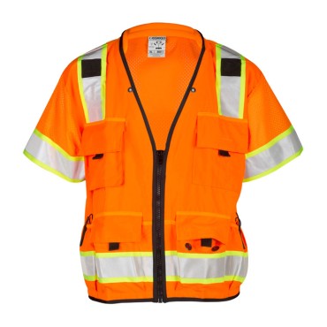 Kishigo S5010 Professional Surveyors Vest [Orange]