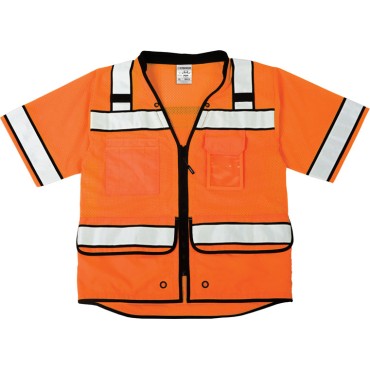 Kishigo S5014 High Performance Surveyors Vest [Orange]