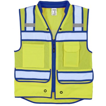 Kishigo S5042 Color Contrast High Performance Surveyors Vest [Lime]