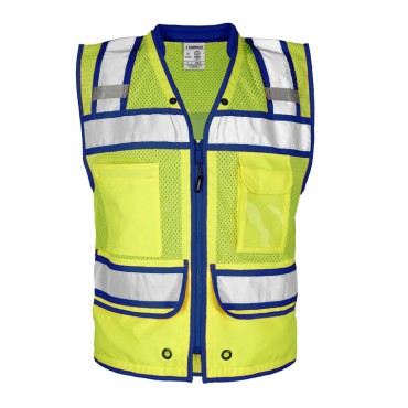 Kishigo S5042 Color Contrast High Performance Surveyors Vest [Lime]