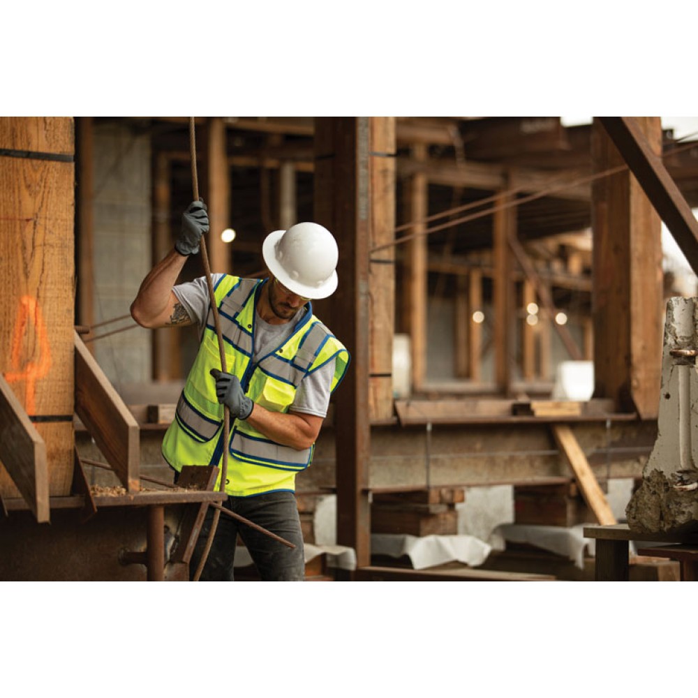 Kishigo S5042 Color Contrast High Performance Surveyors Vest [Lime]