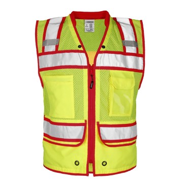 Kishigo S5042 Color Contrast High Performance Surveyors Vest [Lime]