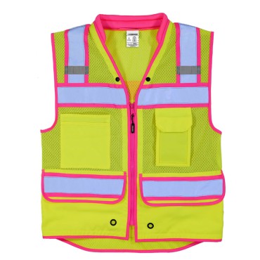 Kishigo S5042 Color Contrast High Performance Surveyors Vest [Lime]